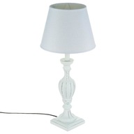 Stolná lampa PATINE BLANC s tienidlom, 55 cm
