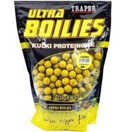 Traper Ultra Ananásové Proteínové guličky 20mm 1kg Na kapry FRESH Traper Ultra Ananásové Proteínové guličky 20mm 1kg Na kapry FRESH