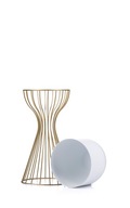 Kovový záhon 46 cm zlatobiely LOFT CHAEL Kovový záhon 46 cm zlatobiely LOFT CHAEL