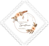 Biely krstný župan Eco OPAL kolekcia Boho BR Biely krstný župan Eco OPAL kolekcia Boho BR