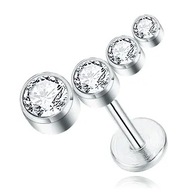 STRIEBORNÉ UŠKO HELIX TITÁNOVÁ NÁUŠNICE LABRET 1,2/8 STRIEBORNÉ UŠKO HELIX TITÁNOVÁ NÁUŠNICE LABRET 1,2/8