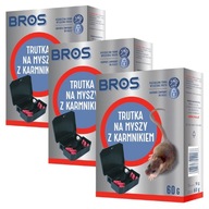 DERATIZAČNÁ STANICA NA JEDY MYŠÍ KRMÍČKA Bros x 3 DERATIZAČNÁ STANICA NA JEDY MYŠÍ KRMÍČKA Bros x 3