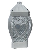 lampáš na sviečku Glamour Heart Openwork Large BIELY 37cm + VLOŽKA ZDARMA lampáš na sviečku Glamour Heart Openwork Large BIELY 37cm + VLOŽKA ZDARMA
