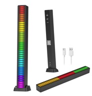 Ekvalizér LED RGB mikrofónová aplikácia nabíjateľná BT Ekvalizér LED RGB mikrofónová aplikácia nabíjateľná BT