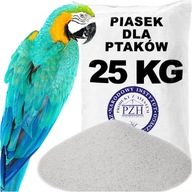Biely piesok pre papagáje kanárske od výrobcu 25 KG