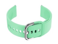 Gumený remienok pre inteligentné hodinky U01 - mint/strieborný - 18mm Gumený remienok pre inteligentné hodinky U01 - mint/strieborný - 18mm