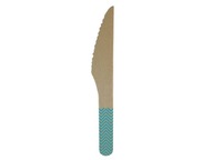Nože Drevené nože s modrým vzorom 8 ks.