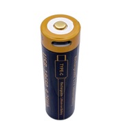 Li-Ion 2500mAh 3,7V 18650 USB-C batéria Li-Ion 2500mAh 3,7V 18650 USB-C batéria