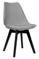 Moderná stolička Nantes Black DSW šedá