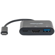 Viacportový adaptér USB-C 3.1 na HDMI / USB-A / USB-C