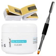 CLEAR GEL SET 15G + šablóny + štetec