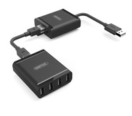 USB 2.0 krútený pár predlžovací kábel 4xUSB Unitek Y-2516 USB 2.0 krútený pár predlžovací kábel 4xUSB Unitek Y-2516