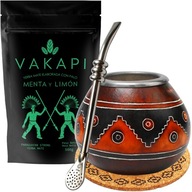 Yerba Mate Vakapi Set 500g 0,5kg Bombilla Tekvica