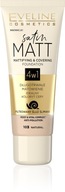 Eveline Satin Matt Mattifying foundation 4v1 No. 103 Natural 30ml Eveline Satin Matt Mattifying foundation 4v1 No. 103 Natural 30ml
