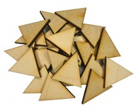 Drevené trojuholníky Triangle set 5cm 100 ks