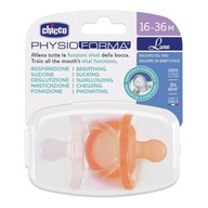 Chicco PhysioForma Luxe upokojujúci silikónový cumlík 16-36m Oranžový Chicco PhysioForma Luxe upokojujúci silikónový cumlík 16-36m Oranžový