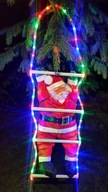 SANTA ON REBRÍK BLIKAJÚCA LED 100cm SANTA ON REBRÍK BLIKAJÚCA LED 100cm
