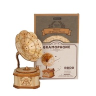 SADA DREVENÝCH MODELOV ROBOTIME 3D PUZZLE GRAMOFÓN GRAMOFÓN DIY VINTAGE SADA DREVENÝCH MODELOV ROBOTIME 3D PUZZLE GRAMOFÓN GRAMOFÓN DIY VINTAGE