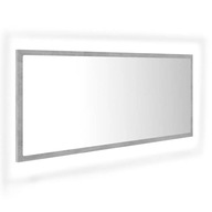 Kúpeľňové zrkadlo s LED, betónovo sivá, 100x8,5x3