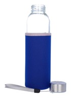 Kryt na sklenenú fľašu s vodou modrý