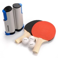 Súprava na stolný tenis, 2 rakety, sieť, 3 loptičky, ping-pongová meteorologická sieť Súprava na stolný tenis, 2 rakety, sieť, 3 loptičky, ping-pongová meteorologická sieť