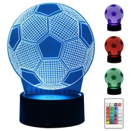 NOČNÁ LAMPA PRE DETI FUTBAL FUTBAL 3D LED 16 FAREB + DIAĽKOVÉ OVLÁDANIE NOČNÁ LAMPA PRE DETI FUTBAL FUTBAL 3D LED 16 FAREB + DIAĽKOVÉ OVLÁDANIE