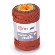 Makrama strun makrame makrame bavlnené spektrum č. 1303 Ombre zatienené Makrama strun makrame makrame bavlnené spektrum č. 1303 Ombre zatienené