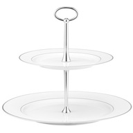 Dvojposchodový tanier Aura Silver AMBITION Dvojposchodový tanier Aura Silver AMBITION