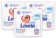 Lovela Baby kapsule na pranie, biele, 3x23 ks