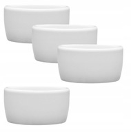 4 x TVAR NA ŠALÁTOVÉ MISKY 50ml AMERIKA NA DIP OMÁČKY BIELY PORCELÁN 4 x TVAR NA ŠALÁTOVÉ MISKY 50ml AMERIKA NA DIP OMÁČKY BIELY PORCELÁN