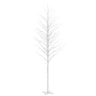 Breza s osvetlením, 672 teplých bielych LED, 400 c