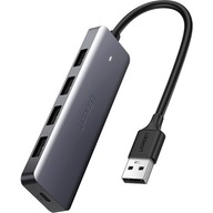 Ugreen USB hub, 4X USB-A 3.2, micro USB napájanie Ugreen USB hub, 4X USB-A 3.2, micro USB napájanie