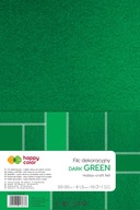 Happy Color DEKORATÍVNY PLST 10 listov TMAVOZELENÁ Happy Color DEKORATÍVNY PLST 10 listov TMAVOZELENÁ