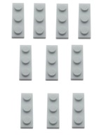 LEGO PLATE 1X3 SVETLO SIVÁ 4211429 3623 - 10 KS