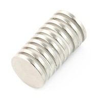 Guľatý neodýmový magnet - 17x2mm - 10 ks. Guľatý neodýmový magnet - 17x2mm - 10 ks.