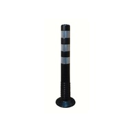 Čierny, flexibilný, reflexný sklopný stĺpik, 75 cm