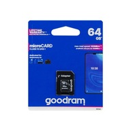 Pamäťová karta microSD 64GB + SD adaptér Goodram Class 10 100MB/s Pamäťová karta microSD 64GB + SD adaptér Goodram Class 10 100MB/s
