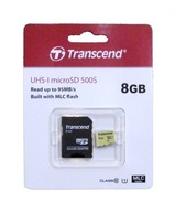 Karta Transcend UHS-I microSD 500S 8GB 95MB/s Karta Transcend UHS-I microSD 500S 8GB 95MB/s