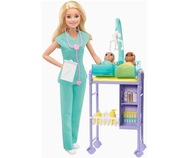 Barbie Kariéra Bábika Pediater blondínka GKH23