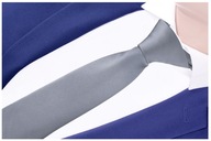 MICROFIBER JACQUARD Pevná pánska kravata k obleku Grey GREG g65 MICROFIBER JACQUARD Pevná pánska kravata k obleku Grey GREG g65
