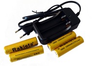 Rýchla sieťová nabíjačka + 4x li-ion batéria 12000mAh 18650 3,7V Rocket Rýchla sieťová nabíjačka + 4x li-ion batéria 12000mAh 18650 3,7V Rocket