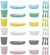 IKEA KALAS príbory šálky misky taniere PRE 6 DETÍ 36 kusov