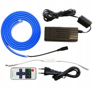 Neon FLEX LED SET 4m STMÍVAČ DIAĽKOVÝ MODRÁ Neon FLEX LED SET 4m STMÍVAČ DIAĽKOVÝ MODRÁ