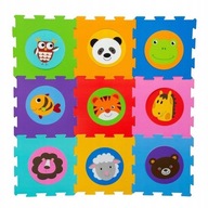 Penová podložka Smily Play Puzzle zvieratká 9 ks.