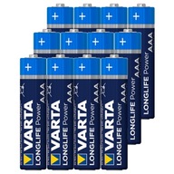 takmer 12 batérií VARTA LR03 AAA LongLife Power takmer 12 batérií VARTA LR03 AAA LongLife Power