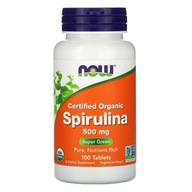 NOW POTRAVINY BIO SPIRULINA CERTIFIKOVANÁ 500 mg