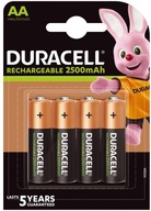 Batérie Duracell AA 2400mAh 4 ks Batérie Duracell AA 2400mAh 4 ks