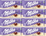 Milka mliečna čokoláda Bubbly Milk & White 95g x8