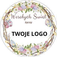 Personalizované veľkonočné nálepky s LOGOM SPOLOČNOSTI