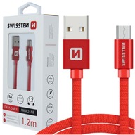 SWISSTEN Kábel USB microUSB kábel 1,2m 3A SILNÝ SWISSTEN Kábel USB microUSB kábel 1,2m 3A SILNÝ